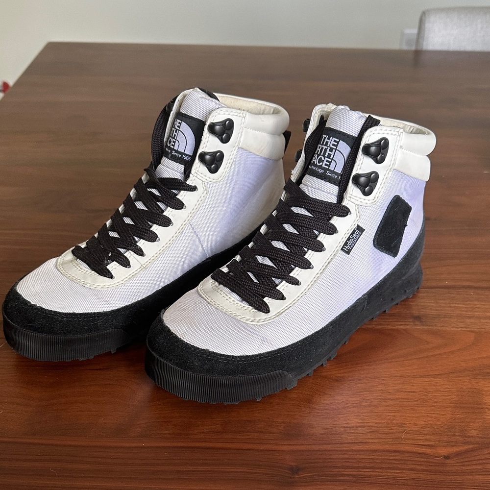The North Face Black and White Outdoor Boots